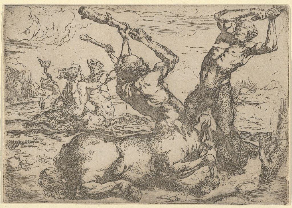 battle_between_a_centaur_and_a_triton